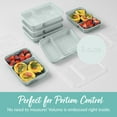 thumbnail image 6 of Bentgo Prep - 20-Piece 2-Compartment Reusable Meal Prep Containers with Lids, PFAS & BPA Free Materials, Durable, Microwave, Freezer, & Dishwasher Safe To Go Food Storage (Mint), 6 of 8