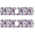 thumbnail image 2 of Coolnut 2 PCS Faucet Splash Catcher, Wildflower Lavender Microfiber Cloth Kitchen Faucet Absorbent Mat Sink Splash Guard Faucet Mat Sink Water Absorbent Mat for Kitchen, 14"x5", 2 of 7