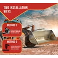 thumbnail image 5 of 72"x6"x3/4" Bucket Cutting Edge for Skid Steer & Loader - Weld-on & Bolt-on Yellow Painted 30Mn Steel Skid Steer Cutting Edge Blade for Loader & Excavator, 5 of 9