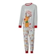thumbnail image 3 of Elippeo Family Matching Christmas Pajamas, Baby Romper/Pet Clothes/Letter Snowflake Elk Print Long Sleeve Tops and Pants Sleepwear Set, 3 of 10