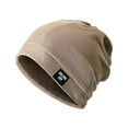 thumbnail image 2 of Cotton Slouchy Beanie Hip-Hop Soft Lightweight Running Beanie Adult Dwarf Hats Chemo Cap for Men Women, 2 of 8