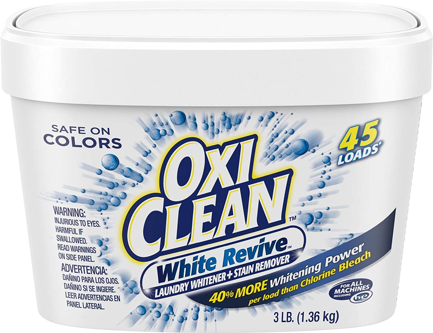 Stain Remover 5 lbs 5 Pounds OxiClean White Revive Laundry Whitener 