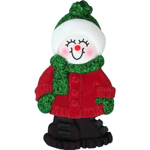 Female Name Snowgirl Courtney Personalized Christmas Tree Ornament