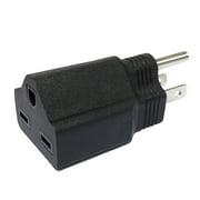 BloomGrow 220V / 240V to 110V / 120V Plug Adapter Electrical Converter for US (1 PC)