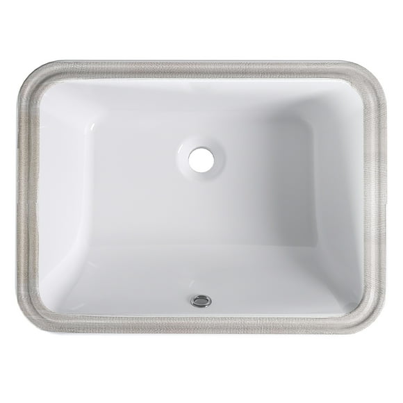 BeesClover Lavabo de Salle de Bain en Céramique Blanc pour Comptoir, Facile à Nettoyer, Sans Éclaboussures, Compatible Universel avec Robinet, Lavabo Moderne au-Dessus du Comptoir pour Meuble-Lavabo de Salle de Bain