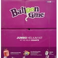 Balloon Time Portable Jumbo Helium Tank Kit, Disposable, Includes 50