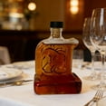 thumbnail image 4 of Portable Whiskey Bottle for Party, High Borosilicate Glass, Zodiac Horse Design, Creative Glass Container, 1 Pc, 4 of 7