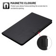thumbnail image 2 of Dteck Folio Case for Samsung Galaxy Tab A 10.1 2016 SM-T580 T585 (No S Pen version), Slim Fit Book Cover Design Multi-Angle Stand PU Leather Case Cover, Black, 2 of 5