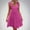 1#Hot Pink, variant on Dwaogom Women Cute Sleeveless Ruffled Deep V Neck Dresses Cotton Dress for Summer Casual Shift Dress