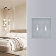 thumbnail image 5 of Dailycode Light Switch Plate Covers 2 Gang Wall Plate Plastics Outlet Covers for Kitchen Home Office Decor Light Grey, 5 of 8