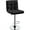 Black, variant on Renwick PU Leather Height Adjustable Bar Stool with Backrest, Black