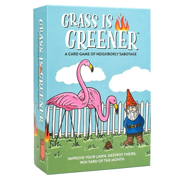 Blue Star Press: Grass Is Greener - A Card Game Of Neighborly Sabotage, Strategize & Scheme, Humorous Family Game Night, Ages 13 , 2-6 Players