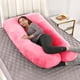 thumbnail image 4 of FloHua U-Shaped Maternity Pillow Cover – Washable & Removable, Perfect for Pregnant Women’s Sleep, Nursing & Comfort, Soft & Breathable Fabric, 4 of 9