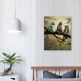 thumbnail image 3 of Canvas Wall Art Animal Resting Look at The Wall Pictures bathroom Wall Decor on Canvas Stretched Artwork Living Room Bedroom Ready to Hang, 3 of 4