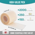 thumbnail image 2 of Hydrocolloid Roll,Waterslide Rolls for Wound Care,Hydrocolloid Patch Bandages,High Absorbency Hydrocolloid Rolls for Burn Blister/Acne Care,Waterproof&Sterile,Fonmwin,1 Roll (2 in x 16.4 ft), 2 of 5