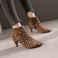 thumbnail image 1 of LSLJS Bottines à Talons Hauts pour Femmes, Bottines Décontractées à Talons Fins et Bout Pointu avec Fermeture Éclair Latérale, Bottines et Chaussons pour Femmes, 1 of 6
