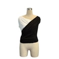 thumbnail image 4 of AUNVITO Women's Summer Tank Top Asymmetric Shoulder Sleeveless V-Neck Fitted Casual Minimalist Style, 4 of 7