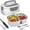 Gray, variant on DFITO Electric Heating Lunch Box Food Heater/Warmer Portable Heated Lunch Boxes for Car truck and Home Work Adults Electric Lunch Box - Leak Proof, 1.5L Removable 304 Stainless Steel Container,Gray