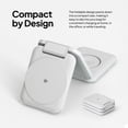 thumbnail image 4 of Powertek 3-in-1 15W Qi Tri-Fold Wireless Charge Pad, White, 4 of 6