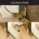 thumbnail image 5 of Tope de puerta para mascotas Correa ajustable para puerta Puertas para mascotas Puerta para gatos Acceso libre para gatos y perros, 5 of 10