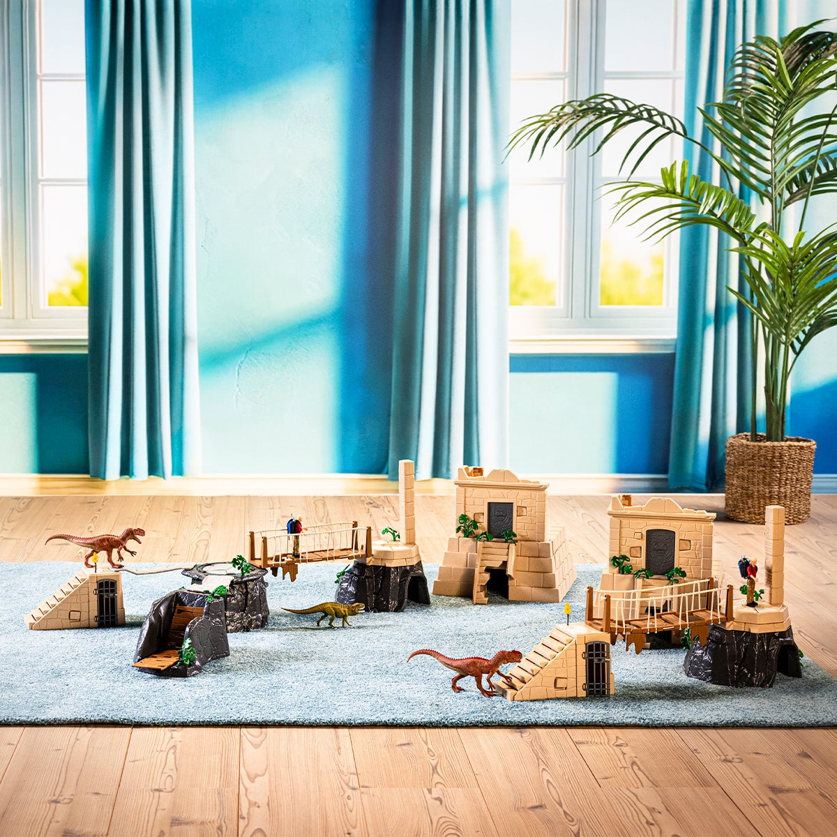 Schleich Dino Temple Conquest Dinosaur Action Figures Mega Set