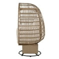 Churanty Swivel Outdoor Egg Chair with Stand, Patio Rocking Rattan Egg