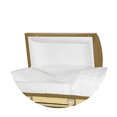 thumbnail image 4 of Titan Casket, Reflections XL Series Steel Casket (29" Oversize) with Reflective Panel in Gold Finish With White Interior, 4 of 4