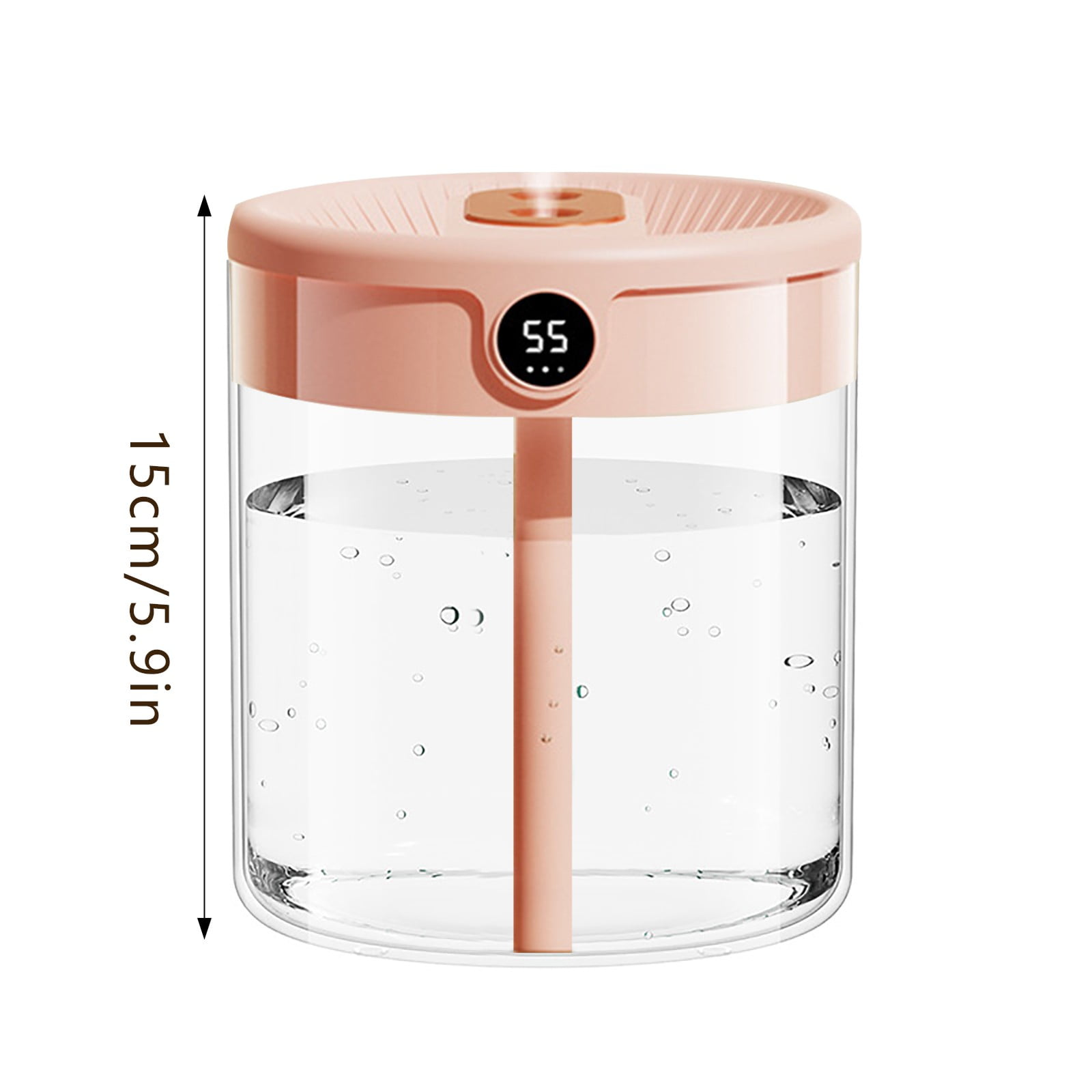 2L Large Capacity Humidifier Household Small Silent Bedroom USB Plug in Material Top Filling Design Auto Shut off Night Light for Baby Pregnant Women
