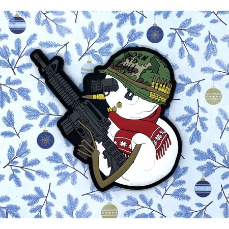 Patriot Patch Co. - Born to Chill - Full Metal Jacket Tactical SnowMan Patch