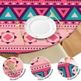 thumbnail image 4 of Ultimate Boho Chic Round Table Cover, Elegant Floral Pattern with Full Elastic Edge, for 52 to 56 Inch Diameter Tables, 4 of 7