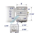 thumbnail image 6 of SatelliteSale Weatherproof Junction Box Heavy Duty Enclosure 9x6x3 inches UV-Rated Thermoplastic Alloy, 6 of 7