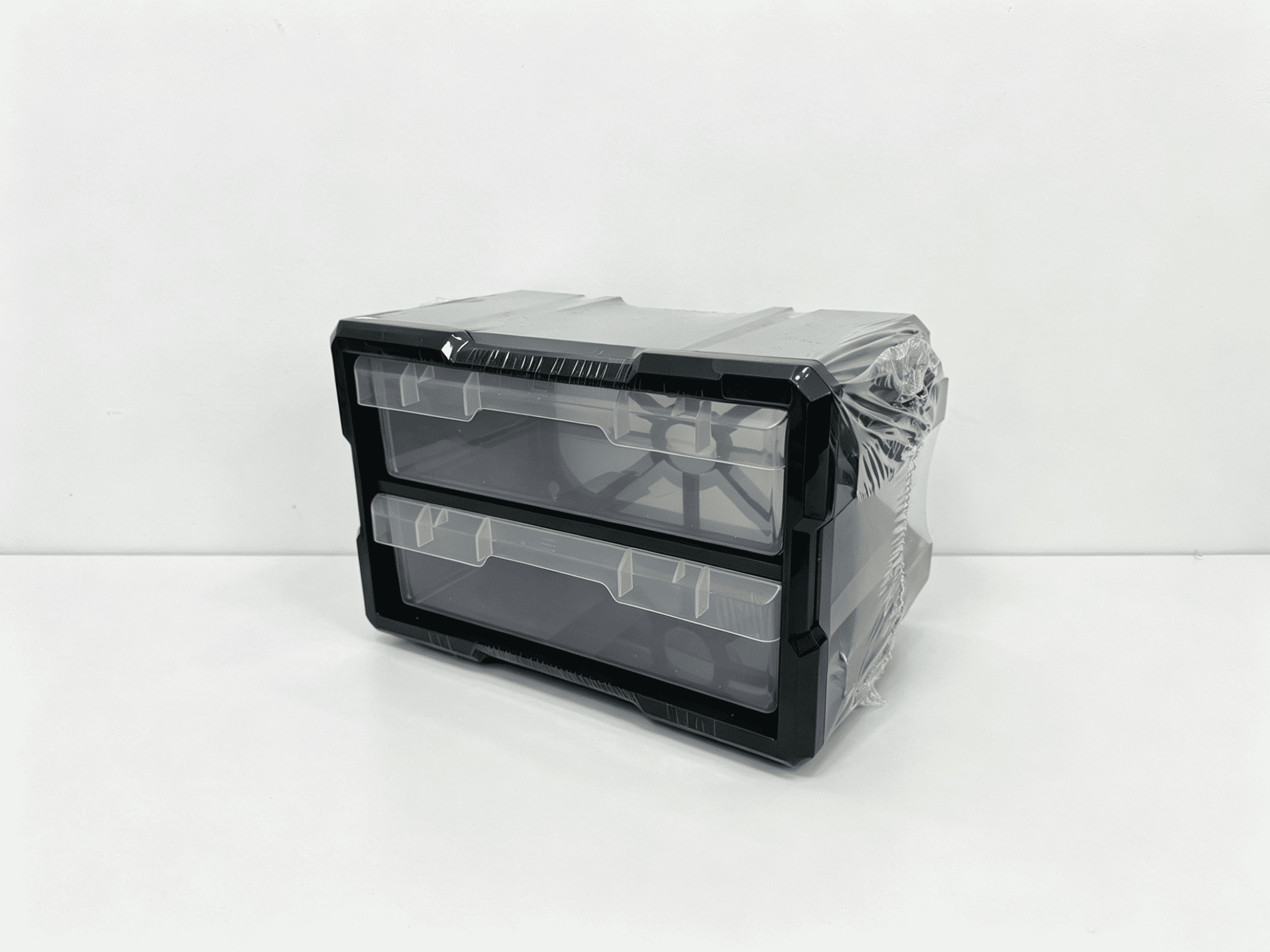Homeworks Armoire de rangement en plastique à 12 bacs pour pièces, quincaillerie et bricolage