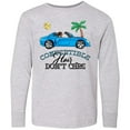 thumbnail image 3 of Inktastic Convertible Hair Don't Care with Black Hair and Blue Car Long Sleeve Youth T-Shirt, 3 of 5