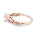 thumbnail image 4 of 6MM Round Cut Lab Created Moissanite Diamond Solitaire Filigree Promise Wedding Engagement Ring For Women In 14K Solid Rose Gold (G-H Color, VVS1 Clarity, 0.85 Cttw)-4.5, 4 of 8