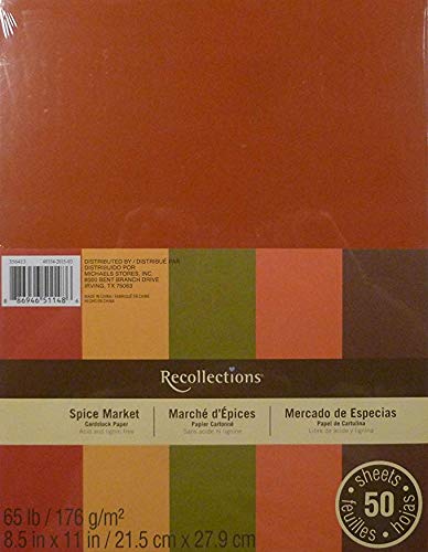 Recollections Cardstock Paper, Spice Market 8 1/2 x 11 (2 Pack) -  Walmart.com