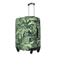 thumbnail image 3 of Multi-Size Suitcase Protective Cover Full Range Double Stitching Invisible Zipper For Travel Business Green Leaves X-Large, 3 of 8