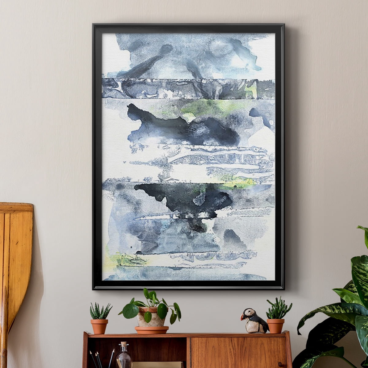 Blue Memories II Premium Framed Print, in Gold, Black, or Silver - Ready to Hang