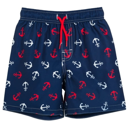 

Cabana Life Boats Toddler Boys Swim Trunks Bathing Suit Blue 2T