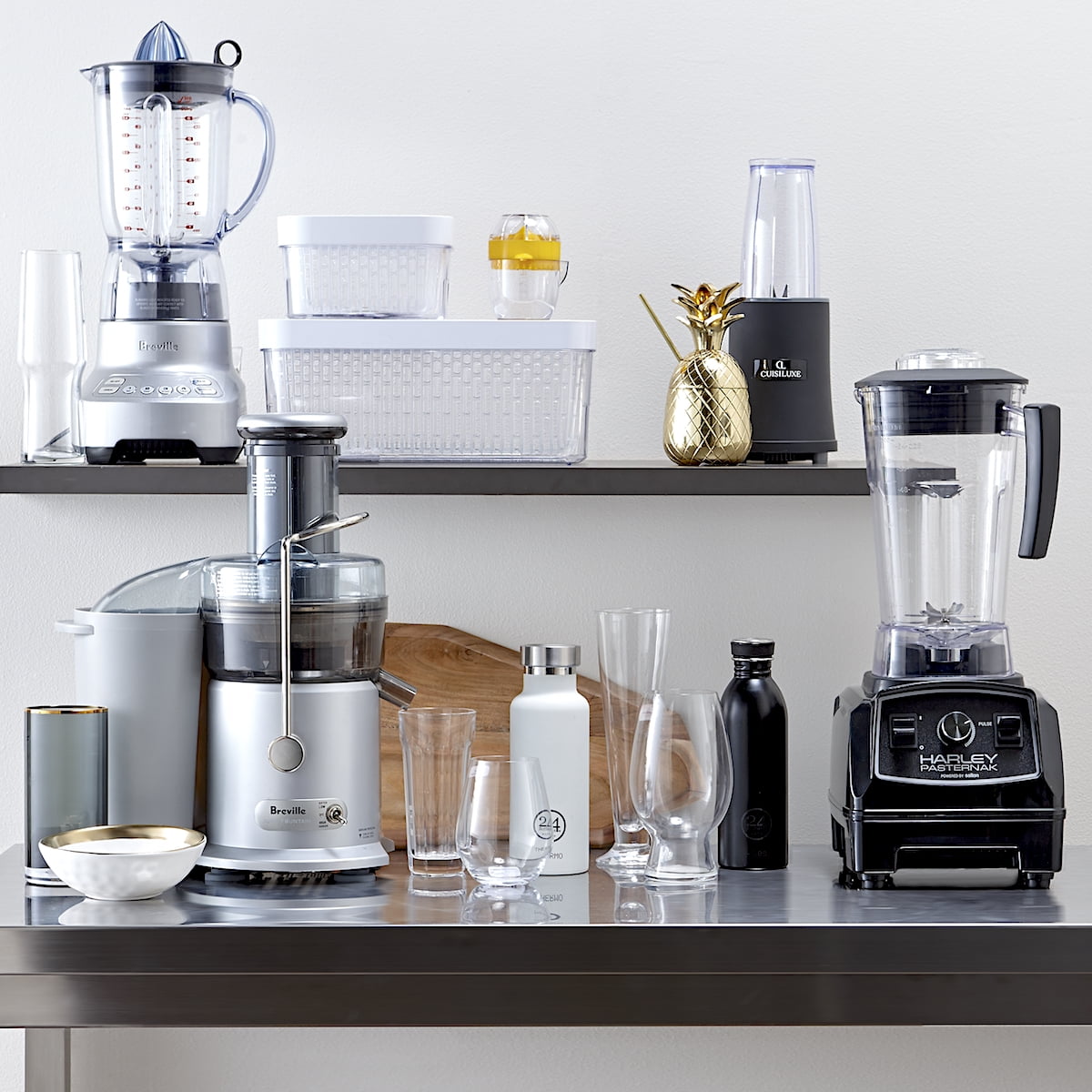 Breville Juice Fountain ジューサー Breville Juice Fountain Plus Juicer, Brushed Stainless Steel