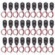 thumbnail image 3 of 50pcs I Type Snap 9V Battery Clip Connector with Cable for Student Experiment (Black), 3 of 6