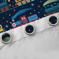 thumbnail image 4 of Homewish Cartoon Train Car Black Out Curtains,Multicolor Polka Dots Curtains Pack of 2 (42x63 Each),Deepblue Orange Bedroom Curtains For Boys Kids,Luxury Bedroom Decor, 4 of 6