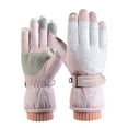 thumbnail image 2 of Luxalzxs Gloves for Cold Weather Women Winter Outdoor Windproof Ski Riding Touchscreen Double Layer Warm Gloves, 2 of 5