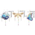 thumbnail image 2 of 3 uds acrílico doble cara flor Animal colgante diamante arte pintura Suncatchers, 2 of 9