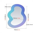 thumbnail image 1 of Magnetic Locker Mirror School Bathroom Refrigerator Cabinet Decoration Mirrors, 1 of 9