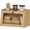 Natural, variant on Vintage Bread Box for Kitchen Countertop Decoration,Bread Storage (White)