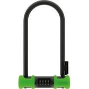 ABUS Ultra 410 U-Lock - 4.3x9", Combination, Green, Includes bracket