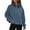 Blue, variant on Homchy Sweatshirts for Women Half Zip Cropped Pullover Fleece Quarter Zipper Hoodies 2025 Fall Fashion Outfits Clothes Workout Sweatshirts Winter Jackets