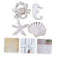 thumbnail image 6 of NICEXMAS 1Set White Round Cabinet Door Handles with Ornate Marine Animal Design for Drawers, 6 of 8