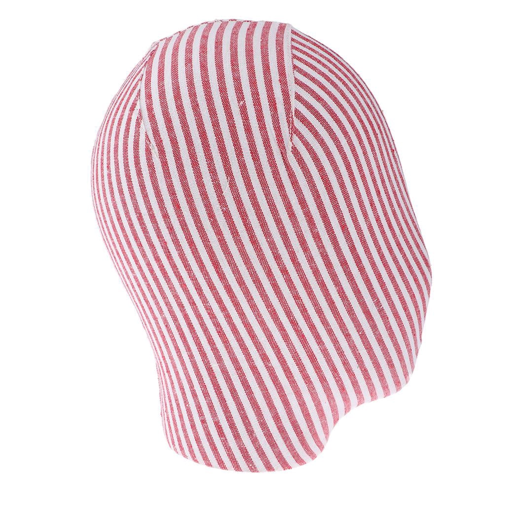 Yinanstore Postiches pour Tête de Modèle Casquettes Lunettes - Rouge
