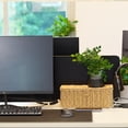 thumbnail image 5 of Natural Set (L+M) Rattan Style Cable Management Box for Desk, TV, PC, Router, 5 of 9